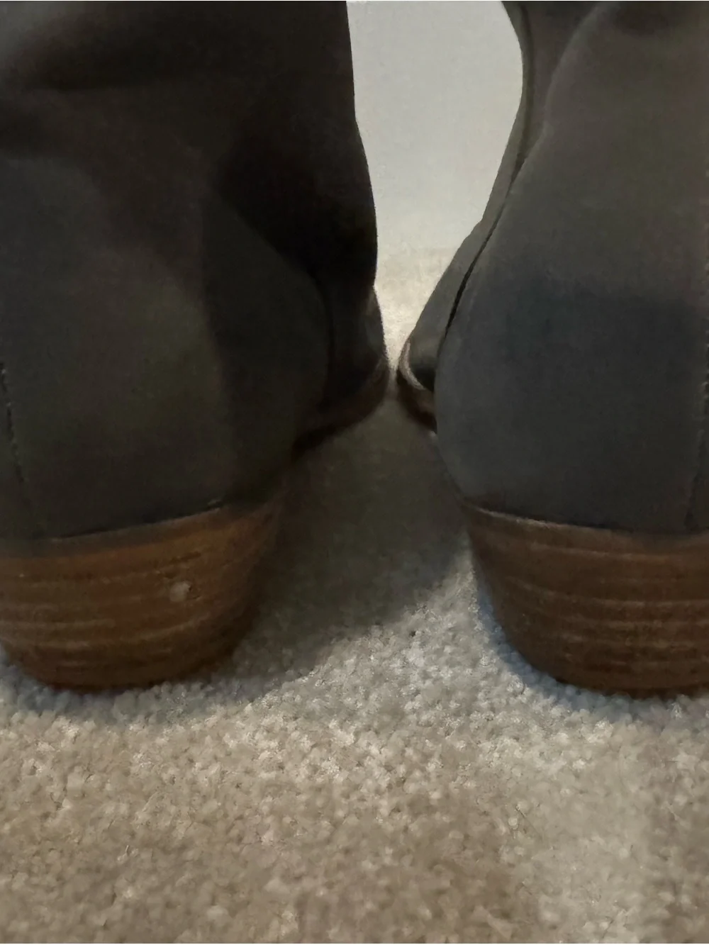 Tucker and Tate Girls Gray Faux Suede Ankle Boots with Side Tassel Zipper